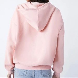 Pink zip up hoodie